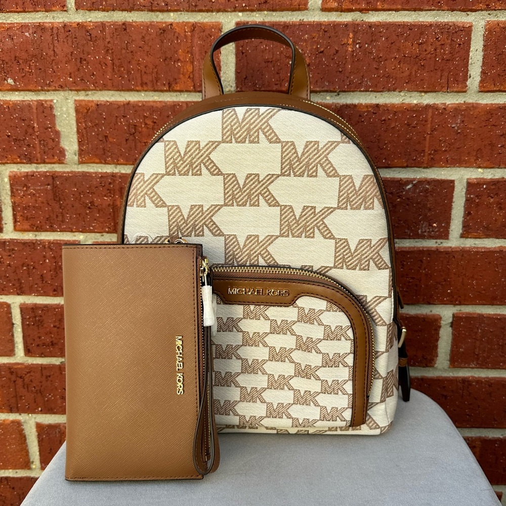 Michael Kors backpack and wallet